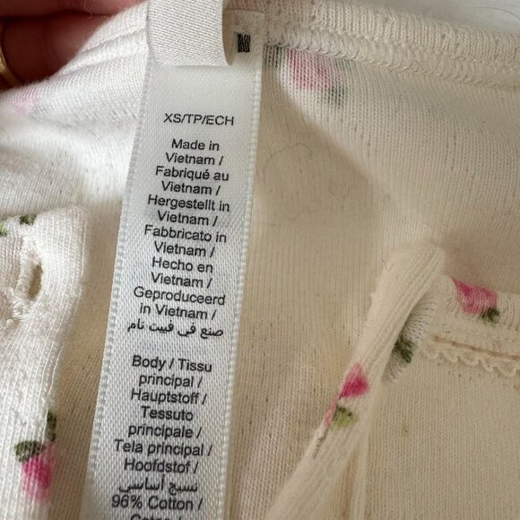 Skims Logo Pointelle Cardigan Rosebud Valentines XS - Picture 3 of 4